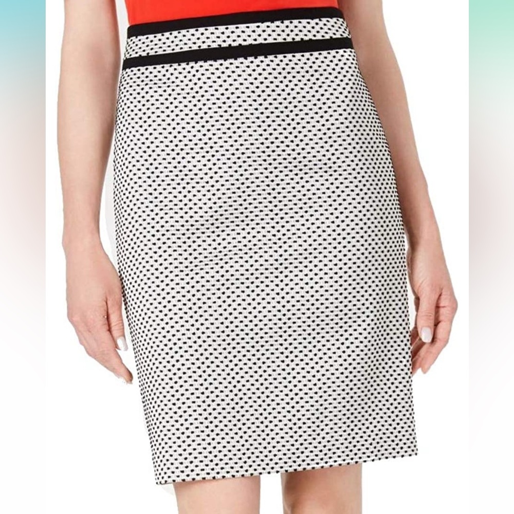 Calvin Klein Womens Piped Business Wear Pencil Skirt Size 8